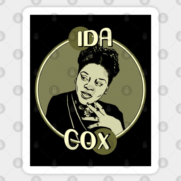 Ida Cox (The Uncrowned Queen of the Blues) Sticker by Simmerika